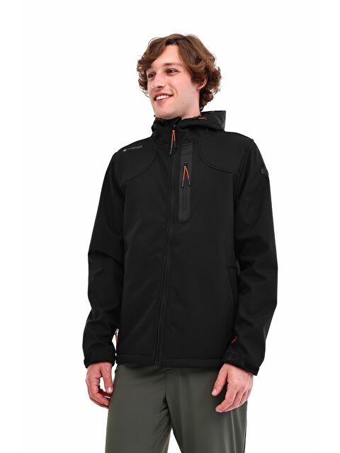 Lumberjack Standart Kalıp Kapüşonlu Fermuarlı Dış Cep Detaylı Softshell Erkek Mont - S000427965-19351