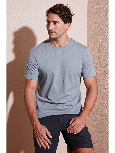 Buratti Pamuklu Regular Fit Bisiklet Yaka %100 Pamuk Tişört 59020204 - S000421662-17308