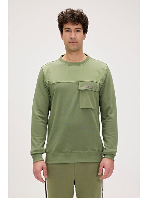 Bad Bear Re-Beverly Soluk Yeşil Erkek Sweatshirt - S000439333-18194