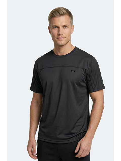 SLAZENGER REVIVE Erkek Koyu Gri Tişört