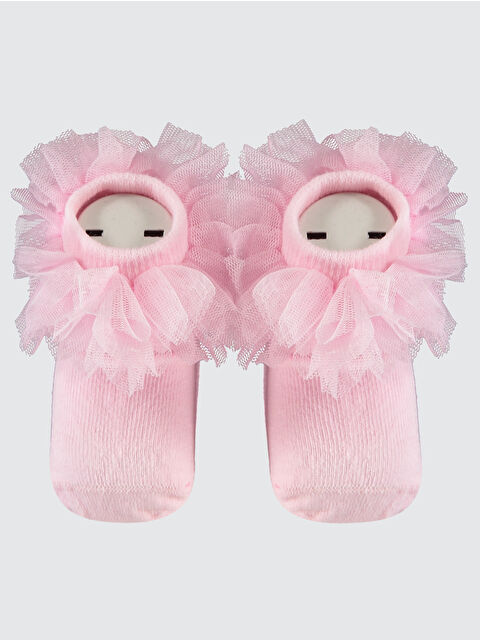 Civil Baby Kız Bebek Çorap 0-24 Ay Pembe