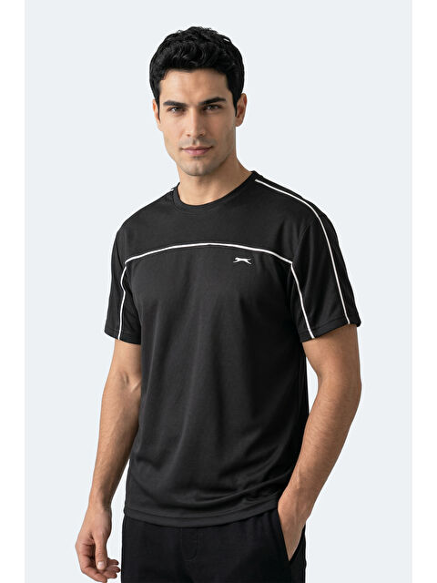 SLAZENGER REVIVE Erkek Siyah Tişört