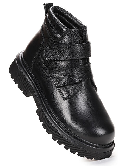 Kiko Kids Teze %100 Deri Cırtlı Erkek Çocuk Bot Ayakkabı - S000434614-19351