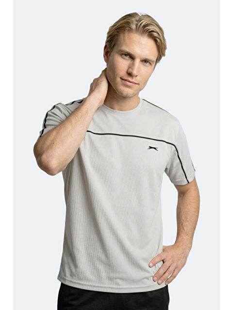 SLAZENGER REVIVE Erkek Gri Tişört