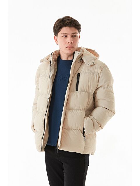 Fullamoda Cebi Fermuarlı Çıtçıtlı Kapüşonlu Mont - S000323240-25636