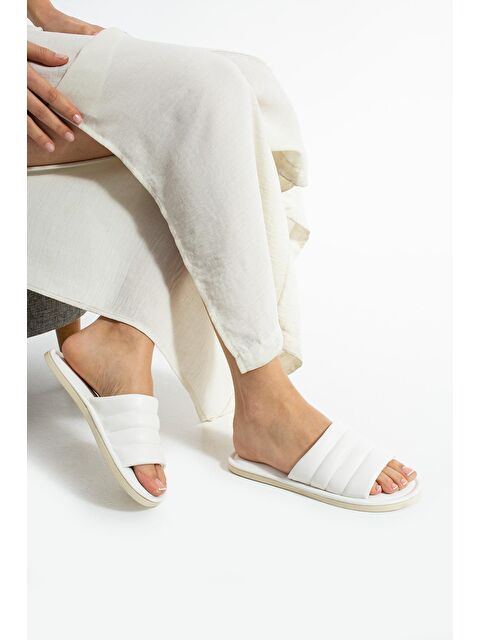 MODAFRATO PAMELA Kadın Terlik Dış Mekan Havuz Deniz Plaj Terliği Ev Terliği - S000490761-20063