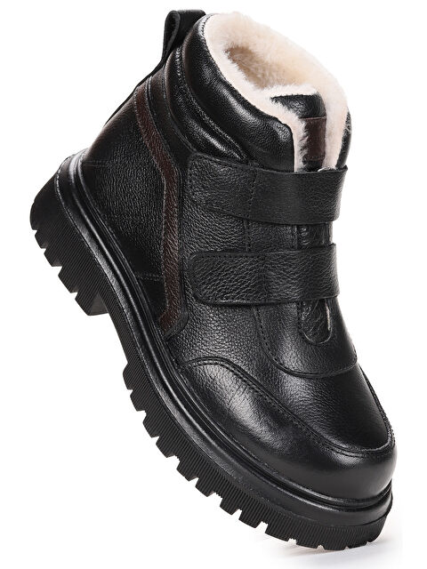 Kiko Kids Leta %100 Deri Cırtlı Erkek Çocuk Bot Ayakkabı - S000434615-19351