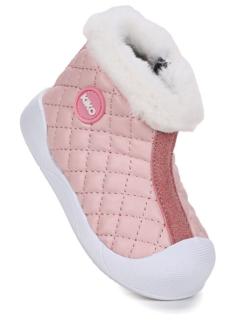Kiko Kids Biser Fermuarlı Termo Taban Kız Bebek Bot Ayakkabı - S000487987-7152