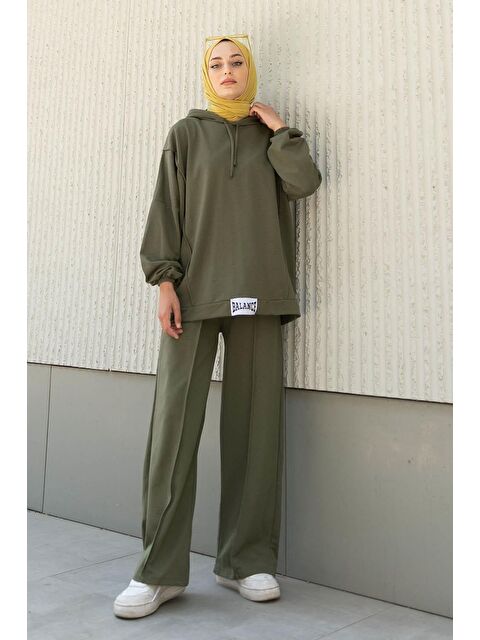 Lamelif Balance Armalı Çımalı Ikili Takım Haki - S000515283-18547