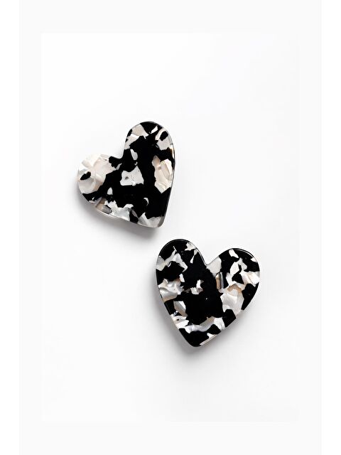 New Obsessions Kaplumbağa Sırtı Kalp Pens Toka -2 Adet - S000529758-19351