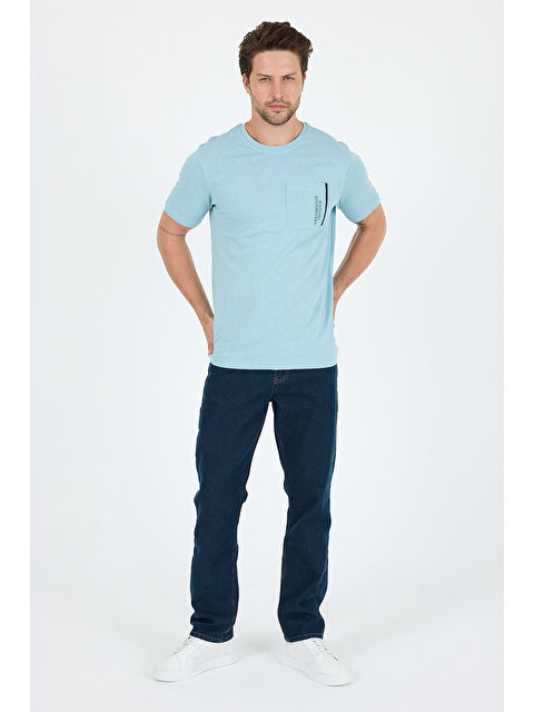 Rodi Bisiklet Yaka Baskılı Penye Erkek %100 Pamuk Tişört - S000416982-17437