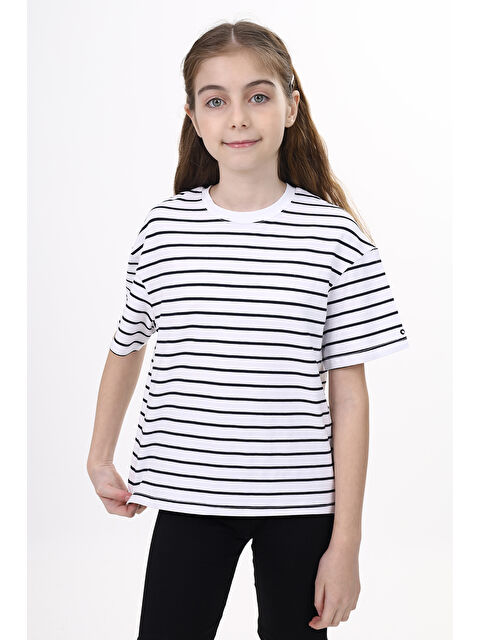 Toontoykids Unisex Çocuk Çizgili Tişört - S000417809-37341