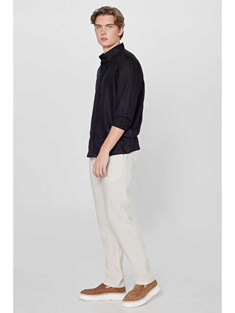 Lee %100 Keten Regular Fit Cepli Erkek Pantolon