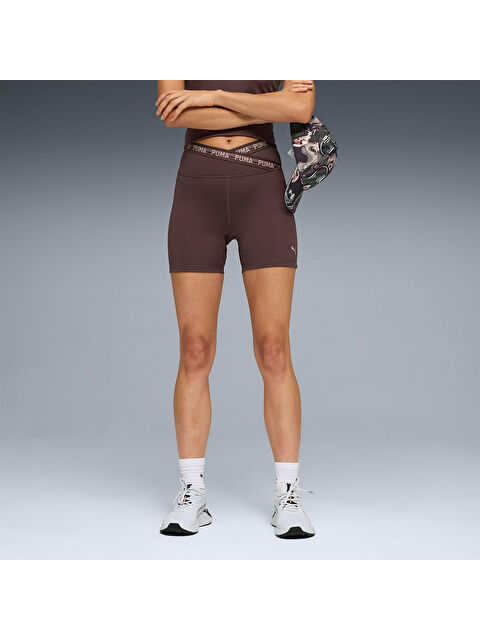 Puma Strong Cf Short Kadın Kahverengi Tayt