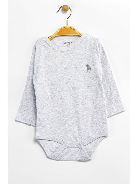 AZİZ BEBE Erkek Kız Bebek Çıtçıtlı % 100 Pamuk Body & Zıbın 0 Ay - 12 Ay - S000486735-20600