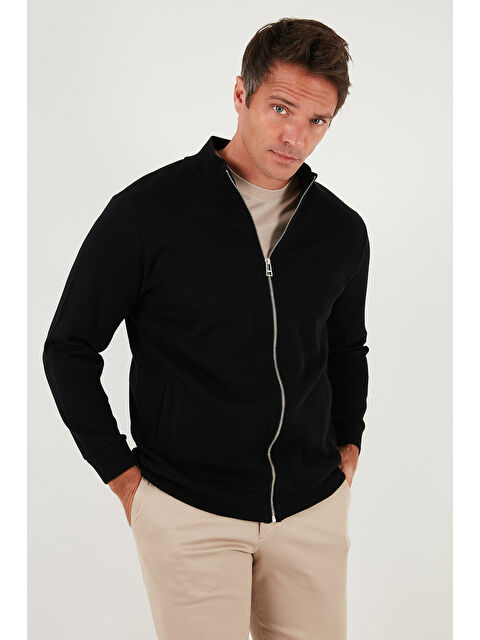 Buratti Pamuklu Relaxed Fit Dik Yaka Fermuarlı Hırka 5901075 - S000450982-19351