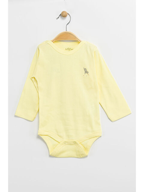 AZİZ BEBE Erkek Kız Bebek Çıtçıtlı % 100 Pamuk Body & Zıbın 0 Ay - 12 Ay - S000486735-20065