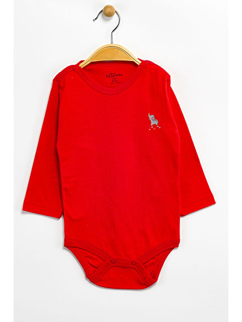 AZİZ BEBE Erkek Kız Bebek Çıtçıtlı % 100 Pamuk Body & Zıbın 0 Ay - 12 Ay - S000486735-20045