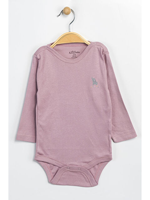 AZİZ BEBE Erkek Kız Bebek Çıtçıtlı % 100 Pamuk Body & Zıbın 0 Ay - 12 Ay - S000486735-17878