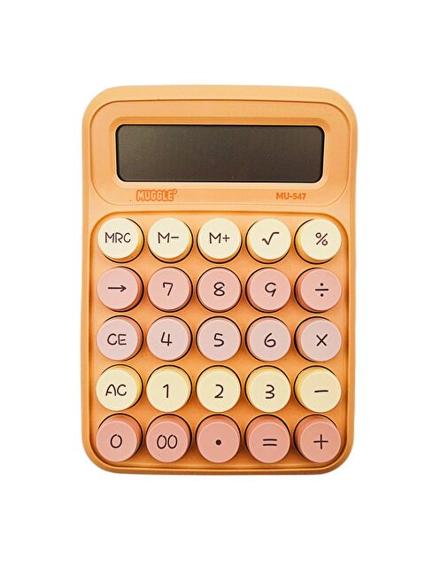 Muggle MU-547 Masaüstü 12 Haneli Pilli Hesap Makinesi Altın - S000421676-20076