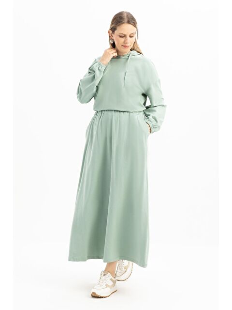 ALLDAY Defne-Kapüşonlu Etekli Takım - S000400095-18194