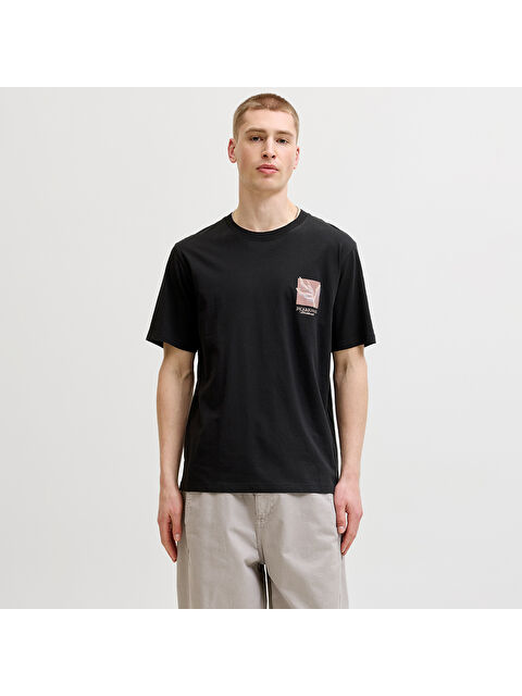 Jack & Jones Montauk Chestie Erkek Siyah Tişört