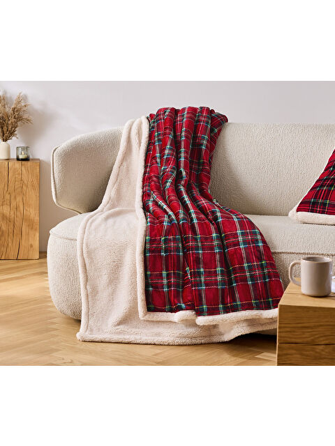 Tchibo Battaniye, Kareli, Kırmızı - S000486410-20045