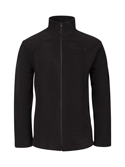 2AS Larry Erkek Tam Fermuarlı Polar Sweatshirt Siyah - S000492855-19351