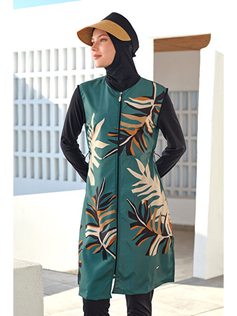 Adasea Tam Kapalı Tesettür Mayo 1305 Siyah05 - S000433270-19351