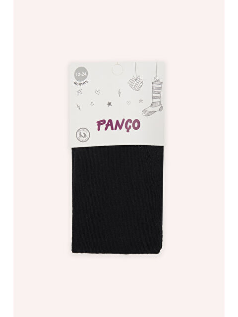 Panço Kız Bebek Pamuklu Siyah Külotlu Çorap - S000525867-19351