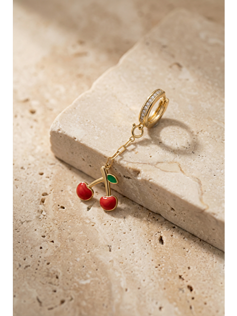 Katia And Bony Taşlı Kirazlı Bikini Charm Gold