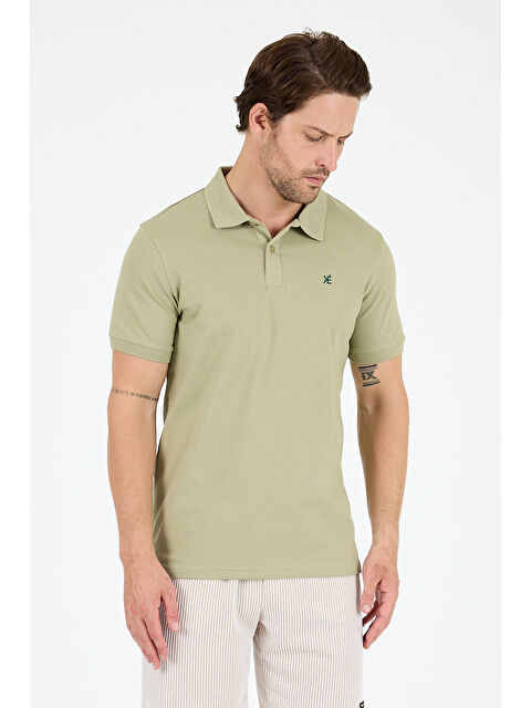 Rodi Polo Yaka Kısa Kollu Pike Erkek %100 Pamuk Tişört - S000416984-1848