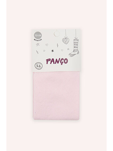 Panço Kız Bebek Pamuklu Pembe Külotlu Çorap - S000525867-20024