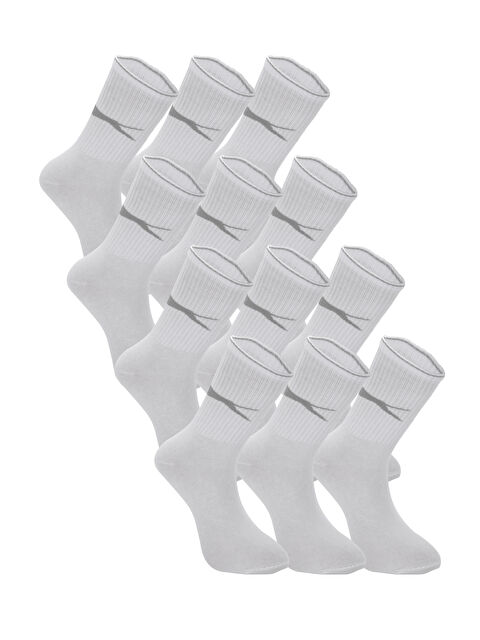 SLAZENGER JAGO 12 li Set Erkek Beyaz Çorap - S000495961-20063