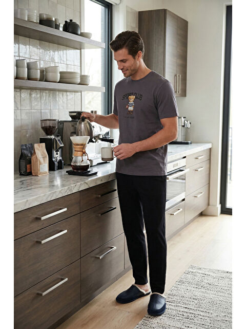 Buratti Pamuklu Regular Fit Baskılı Pijama Takımı 6096160 - S000526587-20600