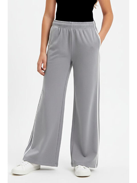 Modanino Kız Çocuk Oysho Kumaş Eşofman Alt Çift Biyeli 6-14 Yaş 12458 - S000486484-74