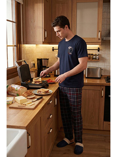 Buratti Pamuklu Regular Fit Baskılı Pijama Takımı 6096165 - S000530620-21164