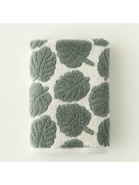 Bella Maison %100 Pamuk Monstera Yüz Havlusu Yeşil (50x70 cm) - S000412670-18194