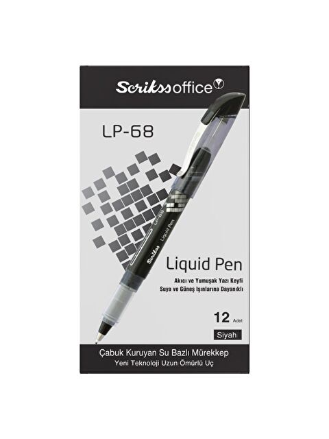 Scrikss Roller Kalem 0.7 Siyah (LP-68) 12 Adet - S000423703-19351