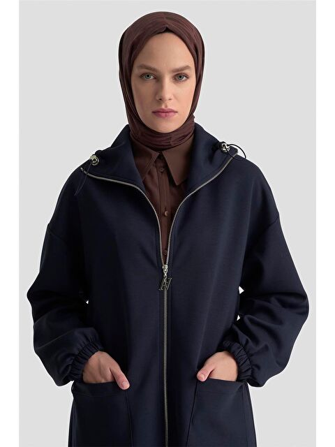 ARMİNE Yüksek Yaka Örme Giyçık 25Kd1503 Lacivert - S000466887-21164