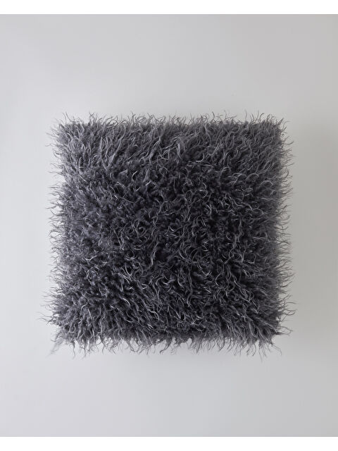 English Home Fluffy Kırlent Kılıfı 45x45 cm Gri - S000486751-20600
