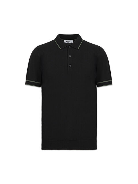Kiğılı Regular Fit Şerit Detaylı Polo Yaka Triko Tişört - S000530621-19351