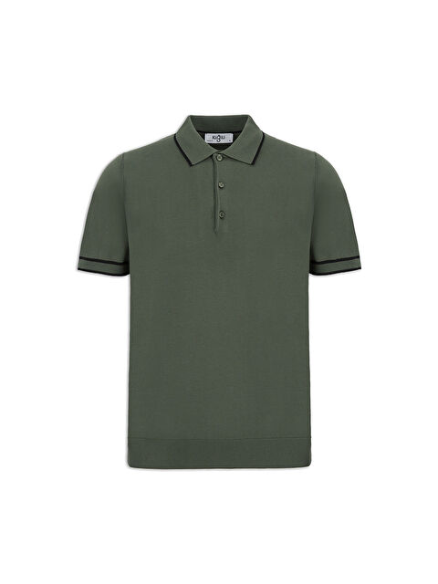 Kiğılı Regular Fit Şerit Detaylı Polo Yaka Triko Tişört - S000530621-18547