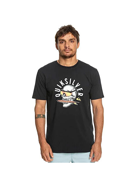 Quiksilver Qsrockinskull Erkek Siyah Tişört - S000489017-19351