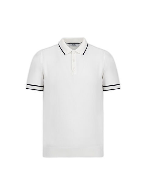 Kiğılı Regular Fit Şerit Detaylı Polo Yaka Triko Tişört - S000530621-10584