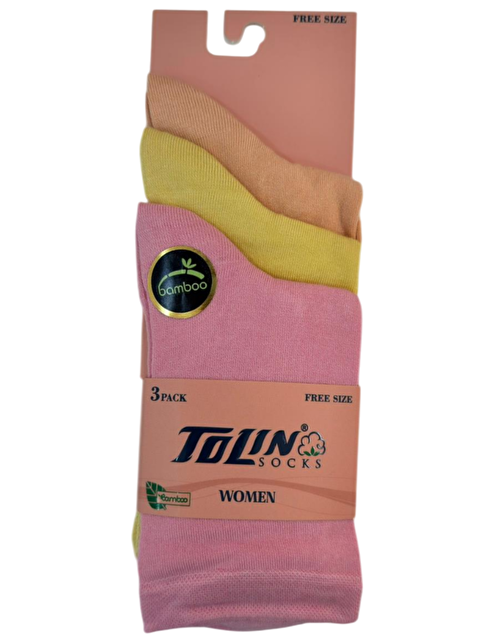 Tolin Kadın 3 lü Bambu Çorap Seti 24024 - S000386761-27074