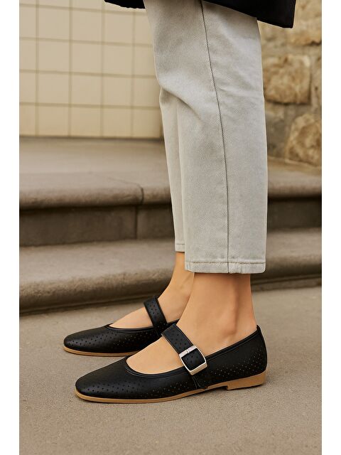 MODAFRATO MARY Kadın Babet Günlük Yazlık Bayan Ayakkabı - S000487009-19351