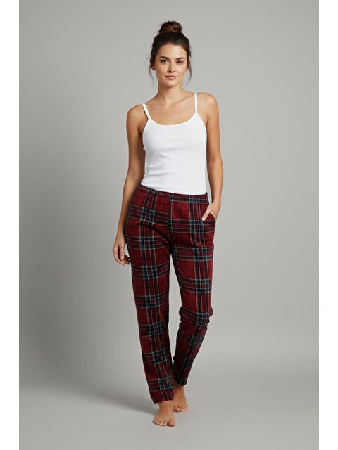 Fullamoda Geyik Baskılı Kadife Pijama Altı - S000473125-19951