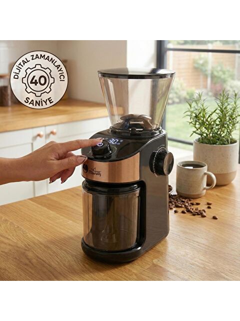 Any Morning SH25836B Dijital Zamanlayıcılı 25 Öğütme Ayarlı Elektrikli Kahve Öğütücü - S000501456-20015