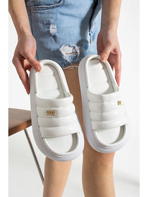 MODAFRATO LOTUS Kadın Terlik Dış Mekan ve Ev Terliği Havuz Deniz Terliği - S000487012-20063